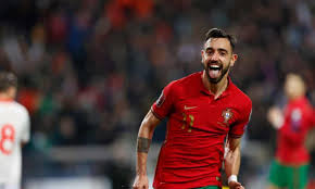 A double from bruno fernandes sends the euro 2016 winners to . Izx25pyozomkxm