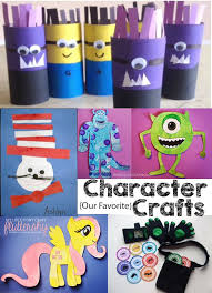 Our Favorite Cartoon Character Crafts The Realistic Mama Craft Activities For Kids Kids Art Projects Crafts
