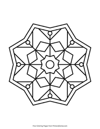 Free printable simple mandala coloring pages for adult. Simple Mandala Coloring Page Free Printable Pdf From Primarygames