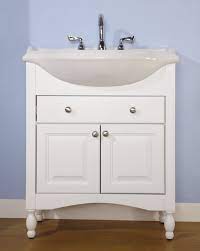 The stanton white vanity is a lovely white vanity that will fit in small bathrooms. 6 Space Saving Vanities For Small Bathrooms Unique Vanities