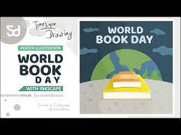  Created Poster Illustration World Book Day With Inkscape Timelapse Drawing Youtube Illustration Poster Books