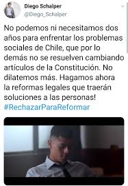 Schalper recibió respuestas de boric, hirsh y brito, quien le señaló que se abstuvo de crear comisiones que investiguen los hechos post estallido social. M Retrofit Twitter