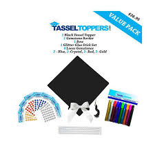 Place your design on the cap. Graduation Cap Decorating Kit Black Do It Yourself Grad Cap Decorations