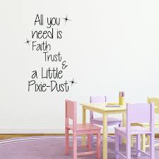 Painted walls cute designs artnak net. Tools Home Improvement Trust All You Need Is Faith Cute Wall Art Decor Sticker Decals For Baby Girl Nursery Room 33 X 23 And A Little Pixie Dust Inspirational Quotes Wall