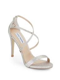 Steve Madden Feliz Glitter Sandals In Gold Glitter Metallic Lyst