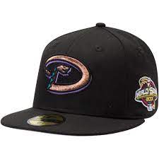 Arizona Diamondbacks New Era 2001 World Series Wool 59fifty Fitted Hat Black 2001 World Series Fitted Hats Diamondbacks