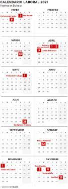 Este calendario anual del 2021 es muy práctico. Calendario Laboral De Bizkaia 2021 El Correo
