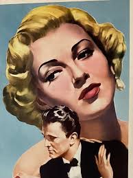 Original Vintage 1953 “Bad & the Beautiful” Lana Turner Kirk Douglas Film  Poster