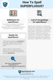 How To Spell Superfluous And How To Misspell It Too Spellcheck Net