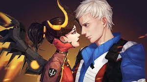Devil Mercy and Soldier: 76 Overwatch HD wallpaper 