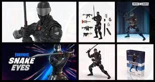 The team between the batman/fortnite: Fortnite G I Joe Collab Snake Eyes Zero Point Edition Surveillance Port