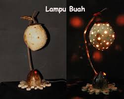 Wadah lampu hias anyaman : Cara Pembuatan Lampu Buah Dari Batok Kelapa Kompasiana Com