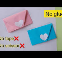 DIY paper pouch|Origami paper bag|No glue paper craft|No ...