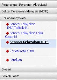 Mungkin antara sebabnya kuota dah penuh atau anda tak layak. Agensi Kelayakan Malaysia
