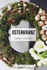 Osterkranz Basteln Fur Die Tur Mit Moos Und Blumen Osterkranz Basteln Tur Moos Blumen Osterkranz Basteln Osterkranz Turkranze Ostern
