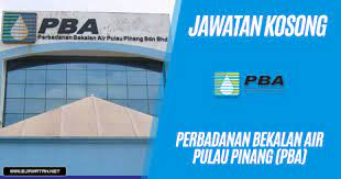 Perbadanan bekalan air pulau pinang sdn bhd(pba). Perbadanan Bekalan Air Pulau Pinang Pba 06 Disember 2018 Jawatan Kosong 2020