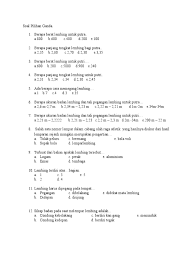 Soal essay lempar lembing dan jawabannya. Soal Pilihan Ganda Materi Lempar Lembing Jawabanku Id