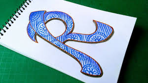 This alphabet activity not only helps with letter recognition for toddler, preschool, pre k, kindergarten, and first grade learning their abcs, but it is great for strengthening fine. Letter Design R Papercuttingart Design Tutorial Alphabet R Rainbow Art Youtube