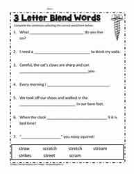 Here is what you get! Spl Scr Str Blend Activities Worksheets
