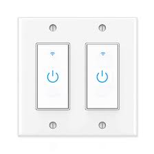 Others have a light inside that glows through the paddle. Smart Switch Wifi Wall Light Switch Compatible With Alexa Google Assistant And Ifttt Neutral Wire Required Single Pole 2 Gang Amazon Com