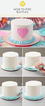 Ruffle Recipe Cake Buttercream Cake Designs Cake Icing Tips
