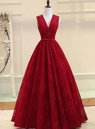 Are you looking for extra tall suits tbdress is a best place to buy suits. Dark Red Lace Long Formal Gown V Neckline Party Dress Prom Dresses On Luulla