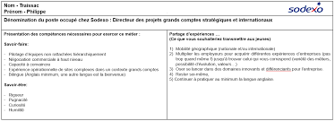 Quand vous aurez terminé, le designer de cv en ligne zety jaugera votre cv et vous permettra de savoir exactement quoi améliorer pour un cv encore meilleur. Fiche Metier Philippe Traissac Sodexo Directeur Grands Comptes Strategiques Et Internationaux Melchior