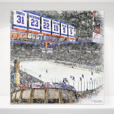 They compete in the national hockey league (nhl) as a member of the east division. Nassau Coliseum The Barn Hockey Arena Print New York Islanders