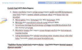 Rumus Ketjeh Libas Soal Skd Bela Negara Asn Cpns