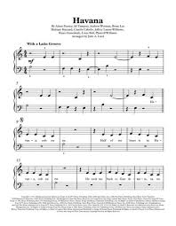 This is the free havana sheet music first page. Havana Sheet Music Easy Piano Songs Violin Sheet Music