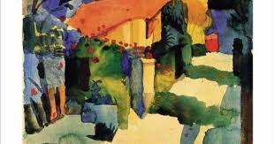August Macke Haus Im Garten Art Print August Macke Macke Art