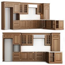 Includes variations of base cabinets wall cabinets tall cabinets upper shelves standard height is 220 cm (7' 2.6), can be made higher by adding upper shelves (30 cm or 11.8). Kitchen By Wood Design 3d Model Cgtrader