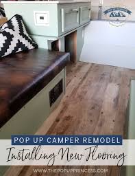 That when users search for how to install peel and stick flooring means they need help. Rockwood Pop Up Camper Installing New Flooring The Pop Up Princess