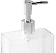 Huang Acrylic Clear Rectangular Refillable Liquid Soap Dispenser Pump for Bathroom Vanity Countertop, Kitchen Sink - Holds Hand Soap, Dish Soap, Hand ...