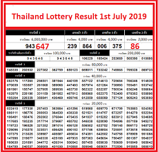 thai lottery results 1st august 2019 1 08 2019