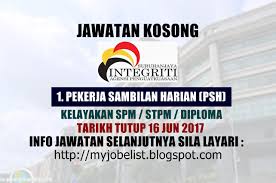 It is a domain having gov.my extension. Jawatan Kosong Di Suruhanjaya Integriti Agensi Penguatkuasaan 16 Jun 2017