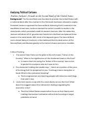 Andrew Jackson Rtf The Age Of Jackson Political Cartoon Analysis Score 40 Directions Complete The Tacos Chart For Each Of The Following Political Course Hero