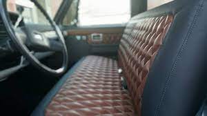 Truck bench seat with fold down armrests | truck interior. A Really Amazing Looking Vintage Pickup Bench Seat Custom Car Interior Truck Design Truck Interior