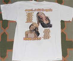 Given the phenomenal success of britney spears ' debut,.baby one more time , it should come as no surprise that its sequel offers more of the same. Vintage 2000 Britney Spears Oops I Did It Again North American Us Tour Shirt 1723805472