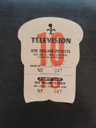 1980 PATRIOTS v SAINTS TELEVISION PASS