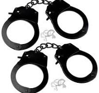 Buy Fengek 2 Pcs Metal Handcuffs with Keys for Cosplay ...