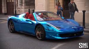 2015 ferrari 458 italia $239,900 (95819) pic hide this posting restore restore this posting. Chrome Blue Ferrari 458 Spider Supercar From Saudi Arabia Youtube