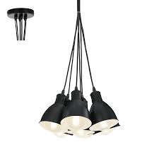 Eglo 49467 Priddy 7 Li Metal Sarkit Siyah 49467 Eglo Turkiye Metal Avize Siyah