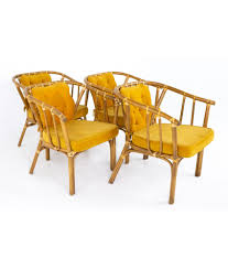 3 vintage rattan swivel bar stools kitchen mid century modern mcm great set😍. Mid Century Rattan Dining Chairs Set Of 4