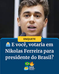 🗳️ E você, votaria em Nikolas Ferreira para presidente do Brasil? 🇧🇷🔥  👉 Comente sua opinião! #NikolasFerreira #Eleições #Política #Brasil
