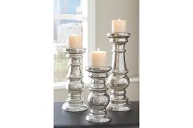 From modern votives to outdoor candle lanterns, shop decorative candle holders at cb2. Rosario Candle Holder Set Of 3 Ashley Furniture Homestore
