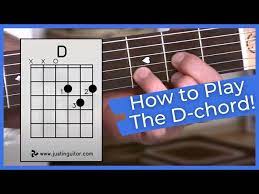 Jan 22, 2021 · 2. The D Chord Justinguitar Com