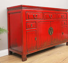 Antique french style buffet from the early 20th century. Antique Sideboard 4 Doors 5 Drawers Red Yajutang Mobel Gmbh