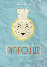 Ratatouille Movie Poster Simplified Animacao