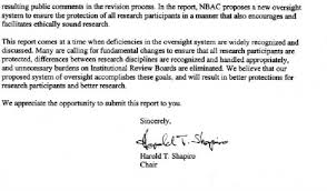 Letter asking permission to conduct seminar. Ethical And Policy Issues In Research Involving Human Participants Volume I